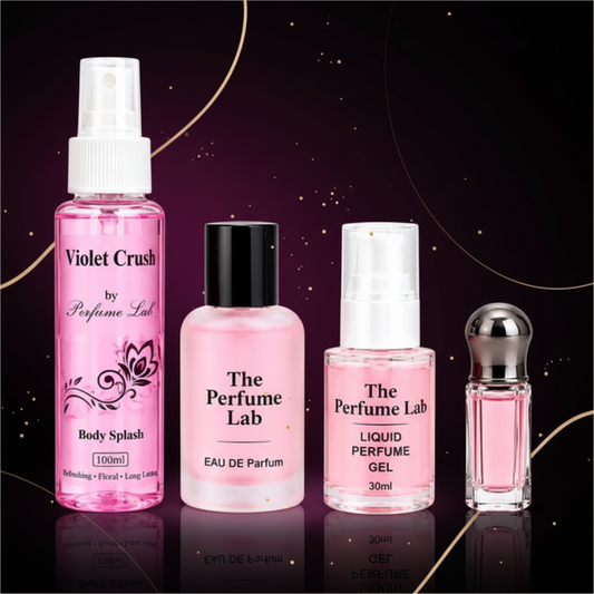 Perfume Lab Fragrance Combo | 100ml Body Splash + 30ml Perfume + 3ml Attar + Deodorant Gel