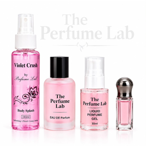 Perfume Lab fragrance combo with body splash, perfume, attar and deodorant gel